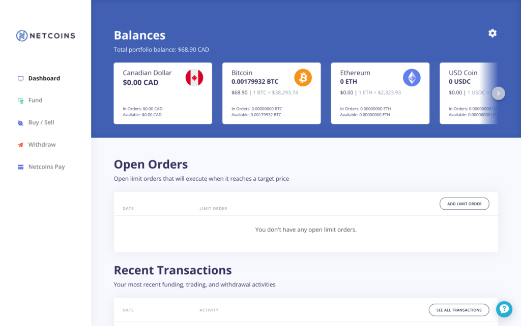 Netcoins Crypto Exchange 