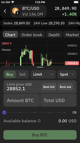 Kraken Pro App